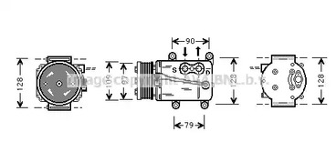 Компрессор кондиционера AVA QUALITY COOLING FDAK105