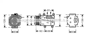 Компрессор кондиционера AVA QUALITY COOLING FDAK171