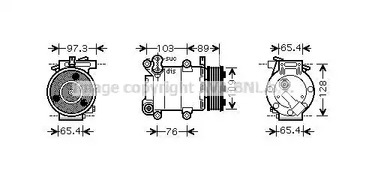 Компрессор кондиционера AVA QUALITY COOLING FDAK391