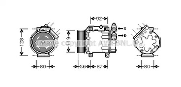 Компрессор кондиционера AVA QUALITY COOLING FDAK431