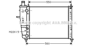 FT2160 AVA QUALITY COOLING Радиатор системы охлаждения