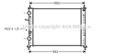 Радиатор, охлаждение двигателя AVA QUALITY COOLING FT2161