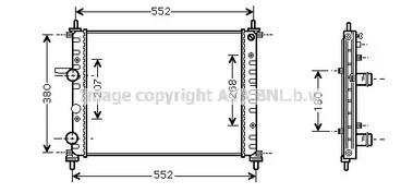 FT2317 AVA QUALITY COOLING радиатор системы охлаждения MКПП