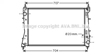 Радиатор системы охлаждения FIAT: LINEA 323_ 1.3D Multijet/1.4T-Jet/1.6D Multijet 07- МКПП AVA QUALITY COOLING FT2359