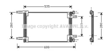 Радиатор кондиционера AVA QUALITY COOLING FT5248