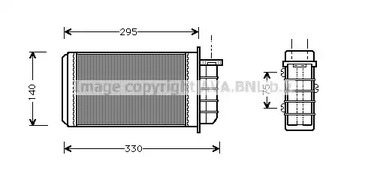 FT6183 AVA QUALITY COOLING Радиатор отопителя