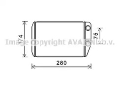 Радиатор отопителя AVA QUALITY COOLING FT6410