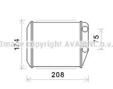 Радиатор печки AVA QUALITY COOLING FT6416