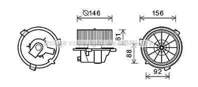 Двигатель вентилятора AVA QUALITY COOLING FT8418