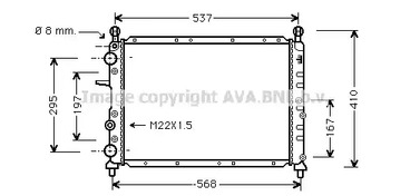 Радиатор охлаждения AVA QUALITY COOLING FTA2109