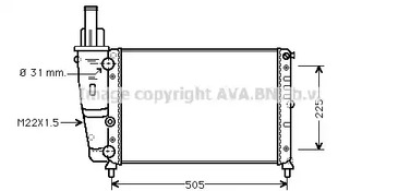 FTA2138 AVA QUALITY COOLING Радиатор системы охлаждения