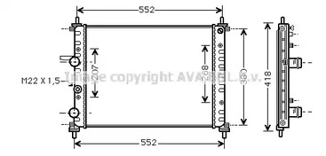 FTA2182 AVA QUALITY COOLING Радиатор AVA QUALITY COOLING