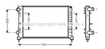 Радиатор системы охлаждения двигателя AVA QUALITY COOLING FTA2261