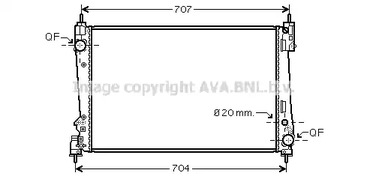 Радиатор системы охлаждения AVA QUALITY COOLING FTA2312