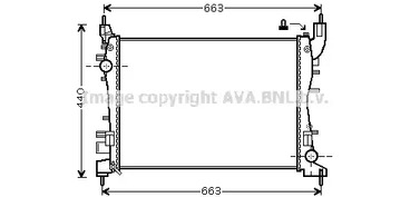 Радиатор системы охлаждения AVA QUALITY COOLING FTA2358