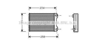 FTA6242 AVA QUALITY COOLING радиатор отопителя салона