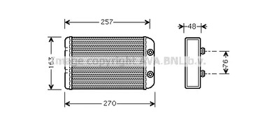 Радиатор отопителя AVA QUALITY COOLING FTA6254