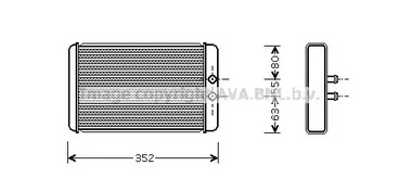 FTA6265 AVA QUALITY COOLING радиатор печки