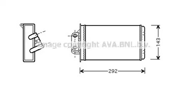 FTA6273 AVA QUALITY COOLING Радиатор печки