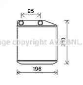 FTA6313 AVA QUALITY COOLING Радиатор печки