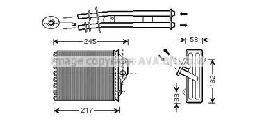 Радиатор печки AVA QUALITY COOLING FTA6350