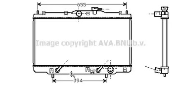 Радиатор системы охлаждения AVA QUALITY COOLING HD2071