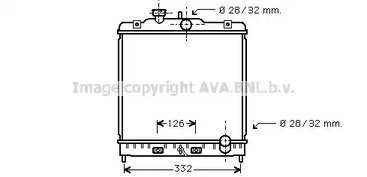 Радиатор системы охлаждения AVA QUALITY COOLING HD2120