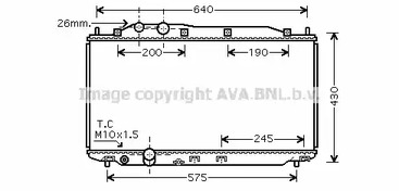 HD2191 AVA QUALITY COOLING Радиатор системы охлаждения