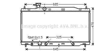 Радиатор системы охлаждения AVA QUALITY COOLING HD2269
