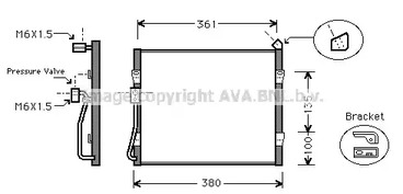 Радиатор кондиционера AVA QUALITY COOLING HD5089