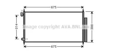 HD5185D AVA QUALITY COOLING Радиатор кондиционера