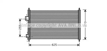 Радиатор кондиционера AVA QUALITY COOLING HD5202