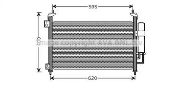 HD5213D AVA QUALITY COOLING радиатор кондиционера