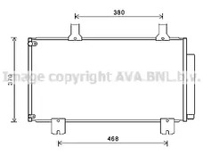 Радиатор кондиционера AVA QUALITY COOLING HD5247D