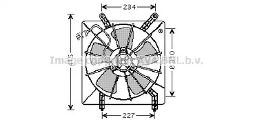 Вентилятор радиатора AVA QUALITY COOLING HD7510