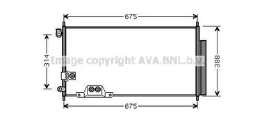 Радиатор кондиционера AVA QUALITY COOLING HDA5239D