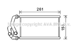 Радиатор печки AVA QUALITY COOLING HDA6294