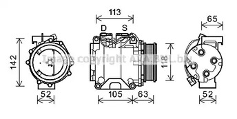 Компрессор кондиционера AVA QUALITY COOLING HDAK238