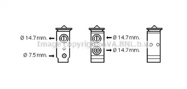 Расширительный клапан кондиционера AVA QUALITY COOLING HY1441
