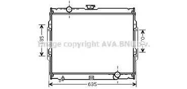 радиатор системы охлаждения МКПП AVA QUALITY COOLING HY2108
