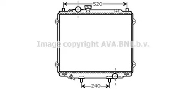 Радиатор охлаждения двигателя AVA QUALITY COOLING HY2145