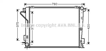 Радиатор системы охлаждения AVA QUALITY COOLING HY2171