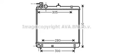 Радиатор системы охлаждения AVA QUALITY COOLING HY2192