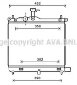 Радиатор охлаждение двигателя AVA QUALITY COOLING HY2290