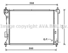 Радиатор охлаждение двигателя AVA QUALITY COOLING HY2309