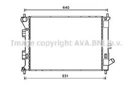 Радиатор системы охлаждения AVA QUALITY COOLING HY2335