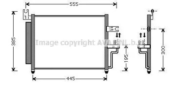 Радиатор кондиционера HYUNDAI: ACCENT LC 1.3/1.5/1.6 00-, ACCENT седан AVA QUALITY COOLING HY5081D