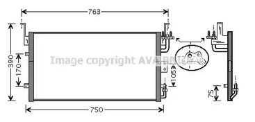 Радиатор кондиционера AVA QUALITY COOLING HY5083