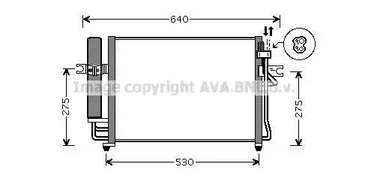 Конденсатор кондиционера AVA QUALITY COOLING HY5090D