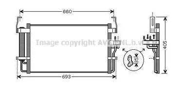 Радиатор кондиционера AVA QUALITY COOLING HY5092D